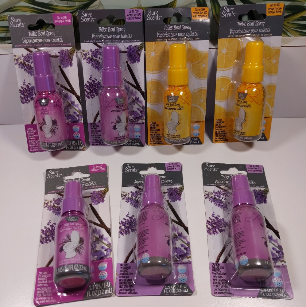 7 PKG  Toilet bowl  SPRAY BUNDLE